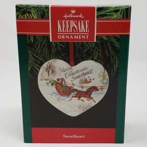 Hallmark 1991 Sweetheart Handcrafted Keepsake Holiday Christmas Ornament